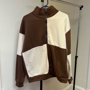 Brown and tan Sweater
